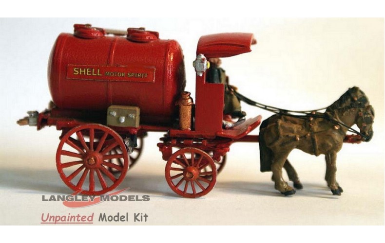 G7 Horse Drawn Tanker (milk or fuel artwork) Unpainted Kit OO Scale 1:76