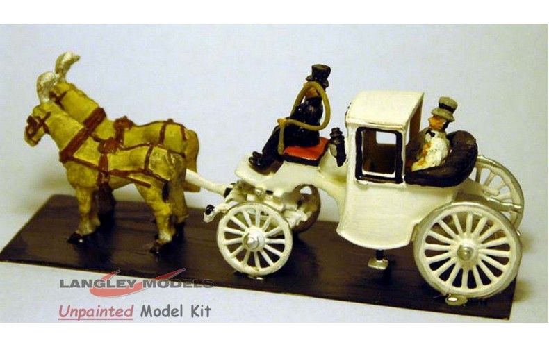 G8 Landulete- wedding carriage horse drawn Unpainted Kit OO Scale 1:76