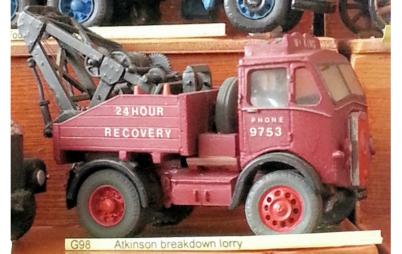 G98 Atkinson breakdown lorry Unpainted Kit OO Scale 1:76