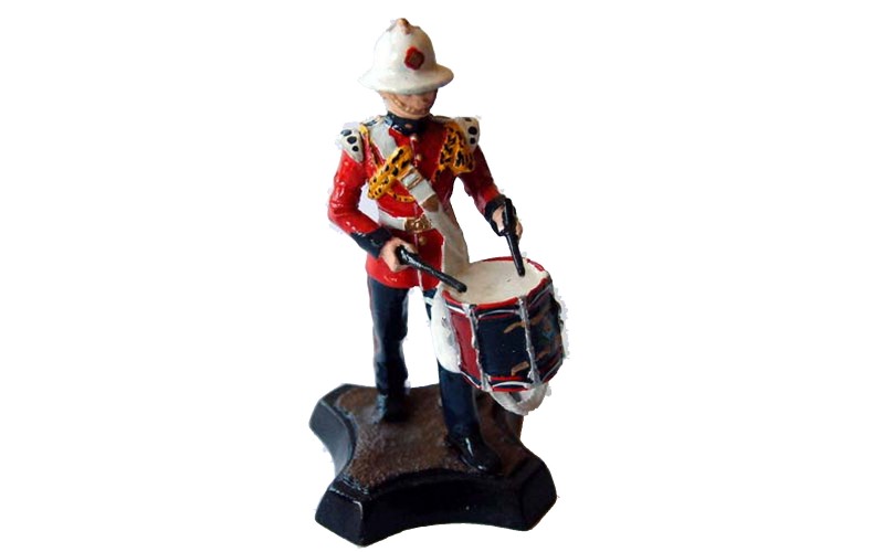 GB12p Kings Own Royal Border Regiment - Drummer GB12p Painted Model 54mm Scale