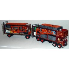 G91 Foden DG d/d dodgem lorry & d/d trailer Unpainted Kit OO Scale 1:76