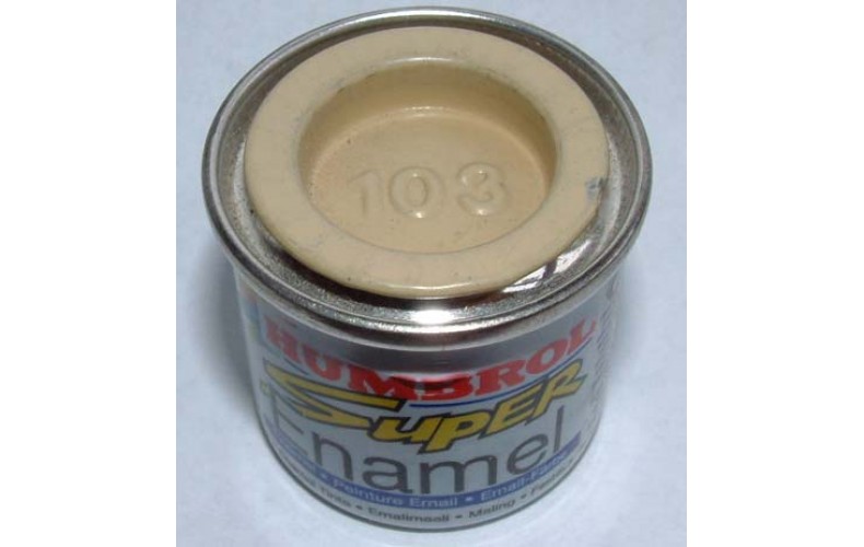 PP103 Humbrol Enamel Matt Paint Tinlet 14ml Code: 103 Cream