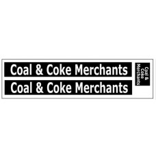 50T11 Decals Coal & Coke Merchants (O Scale 1/43rd)