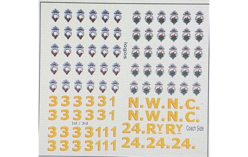 J26 OO Ffestiniog Loco & Coach Transfers (009 1/76th)