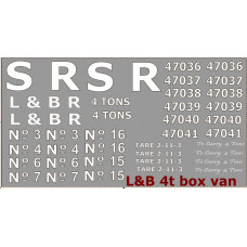 JT3 Lynton & Barnstable 4ton Box Wagon Decals (009 Scale 1/76th) 