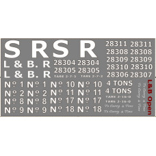 JT4 Lynton & Barnstable 4ton Open Wagon Decals (009 Scale 1/76th) 