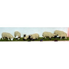 L20 Assorted Sheep & Lambs Unpainted Kit O Scale 1:43