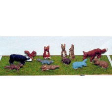 L22 Wild Animals Unpainted Kit O Scale 1:43