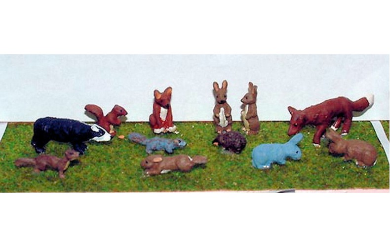 L22 Wild Animals Unpainted Kit O Scale 1:43