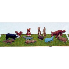 L22p Painted Wild Animals O Scale 1:43