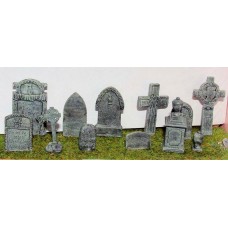 L25 Assorted Gravestones  Unpainted Kit O Scale 1:43