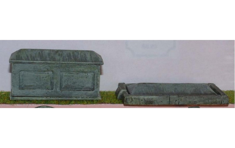 L25a Assorted Tombstones Unpainted Kit O Scale 1:43