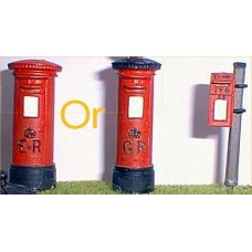 L2p Painted Modern Pillar Boxes (O scale 1/43rd)