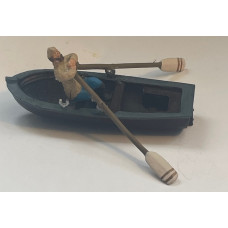 L33new Rowing Boat & rowing figure Unpainted Kit O Scale 1:43