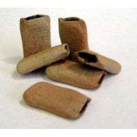 L38p Painted 6 Coal/Aggregate Sacks (O Scale 1/43rd)