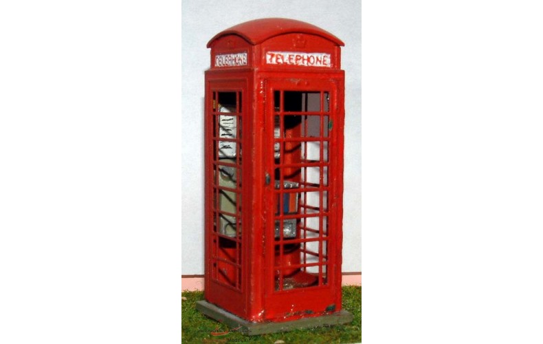 L3 Telephone Box series 6 1936 to present Unpainted Kit O Scale 1:43