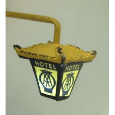 L40 Illuminated kit 'AA Hotel' Wall Lamp Unpainted Kit O Scale 1:43