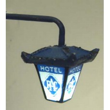 L40a Illuminated kit 'RAC Hotel' Wall Lamp Unpainted Kit O Scale 1:43