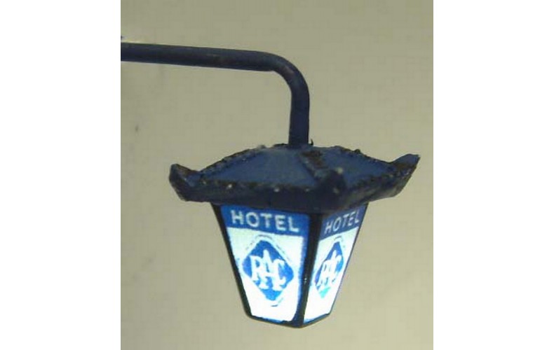L40a Illuminated kit 'RAC Hotel' Wall Lamp Unpainted Kit O Scale 1:43