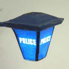 L41 Illuminated kit 'Police' Wall Lamp Unpainted Kit O Scale 1:43