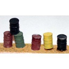 L43 4 Oil Barrells (Oil drums lightweigh resin) Unpainted Kit O Scale 1:43