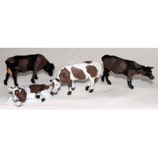 L50 2 assorted Cows (superlight resin) Unpainted Kit O Scale 1:43