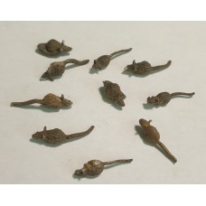 L54  10 Assorted Rats and Mice ( O scale 1/43rd)