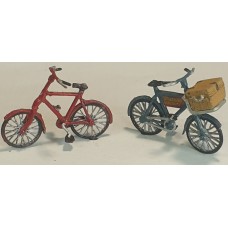 L56 2off Bicycles or Bike and delivery bike (O scale 1/43rd)