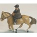 L57 2 horses and riders (male and female) (O scale 1/43rd)