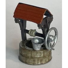 L59 Stone Wishing Well & Bucket Unpainted Kit ( O Scale 1/43rd)