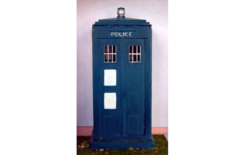 L5 Police Telephone box Unpainted Kit O Scale 1:43