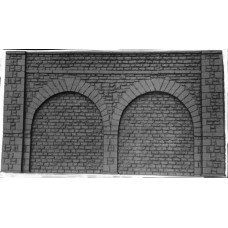 L9a Tall Stone Embankment Walls 38x21cm  Unpainted Kit O Scale 1:43
