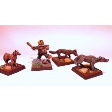 LMF16 Borderlands Militia Dogs Unpainted 28mm Scale