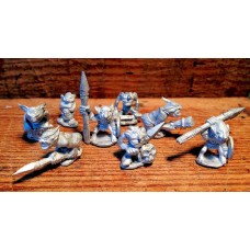 LMF5 8 Snotty Goblins Unpainted 28mm Scale