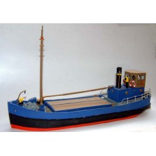 MB1 68ft Clyde Puffer-full hull-empty cargo hold Unpainted Kit OO Scale 1:76