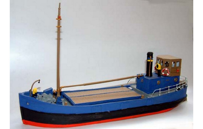 MB1 68ft Clyde Puffer-full hull-empty cargo hold Unpainted Kit OO Scale 1:76