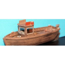 MB22 26ft cabin Crabber Fishing Boat Waterline Unpainted Kit OO Scale 1:76