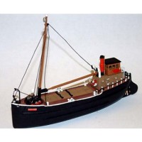 NMB11a 70ft Steam Coaster 'Puffer' waterline Unpainted Kit N Scale 1:148