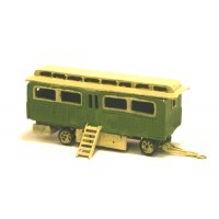 NQ16 Fairground Panelled living Wagon Unpainted Kit N Scale 1:148