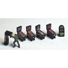 NQ20c 4 x Pinball, 1 Change 1 boxing machines / decals (Nscale 1/148th) Unpainted Kit NQ20c 4 x Pinball, 1 Change 1 boxing machines / decals (Nscale 1/148th) Unpainted Kit
