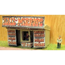 NQ3 Hall of Mirrors - Side Stall Unpainted Kit N Scale 1:148