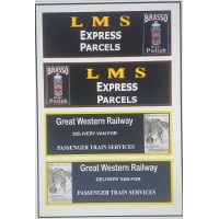 NT7 LMS or GWR Decals for E14 Parcel Van ( N Scale 1/148th)