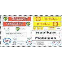 NT9 4 x different Bulk Fuel Tanker Decals for E36/37 (N scale 1/148th)