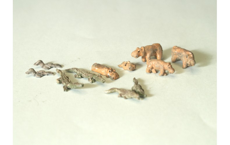 NZ3 Zoo Water Based Animals crocs,hippo,seal Unpainted Kit N Scale 1:148