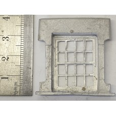 OC12 Small Victorian Window plus bars (O scale 1/43rd)