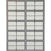 OC16a 4 pane Sash Window Glazing Bars Large  Black (O scale 1/43rd)