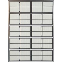 OC16a 4 pane Sash Window Glazing Bars Large  Black (O scale 1/43rd)