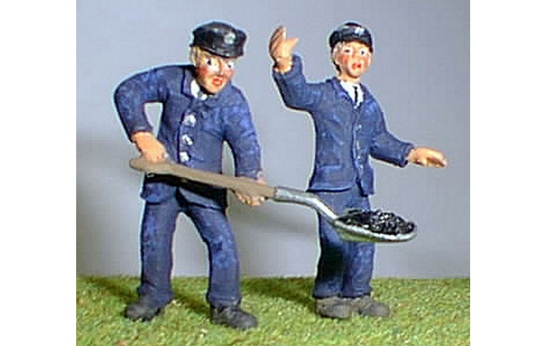 OF17p Painted Loco Driver and Fireman O Scale 1:43