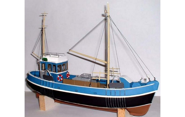 OM1a 45ft Fishing Trawler-waterline resin Unpainted Kit O Scale 1:43