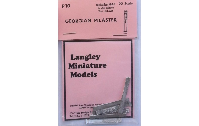 P10 6 Georgian Pilasters Unpainted Kit OO Scale 1:76